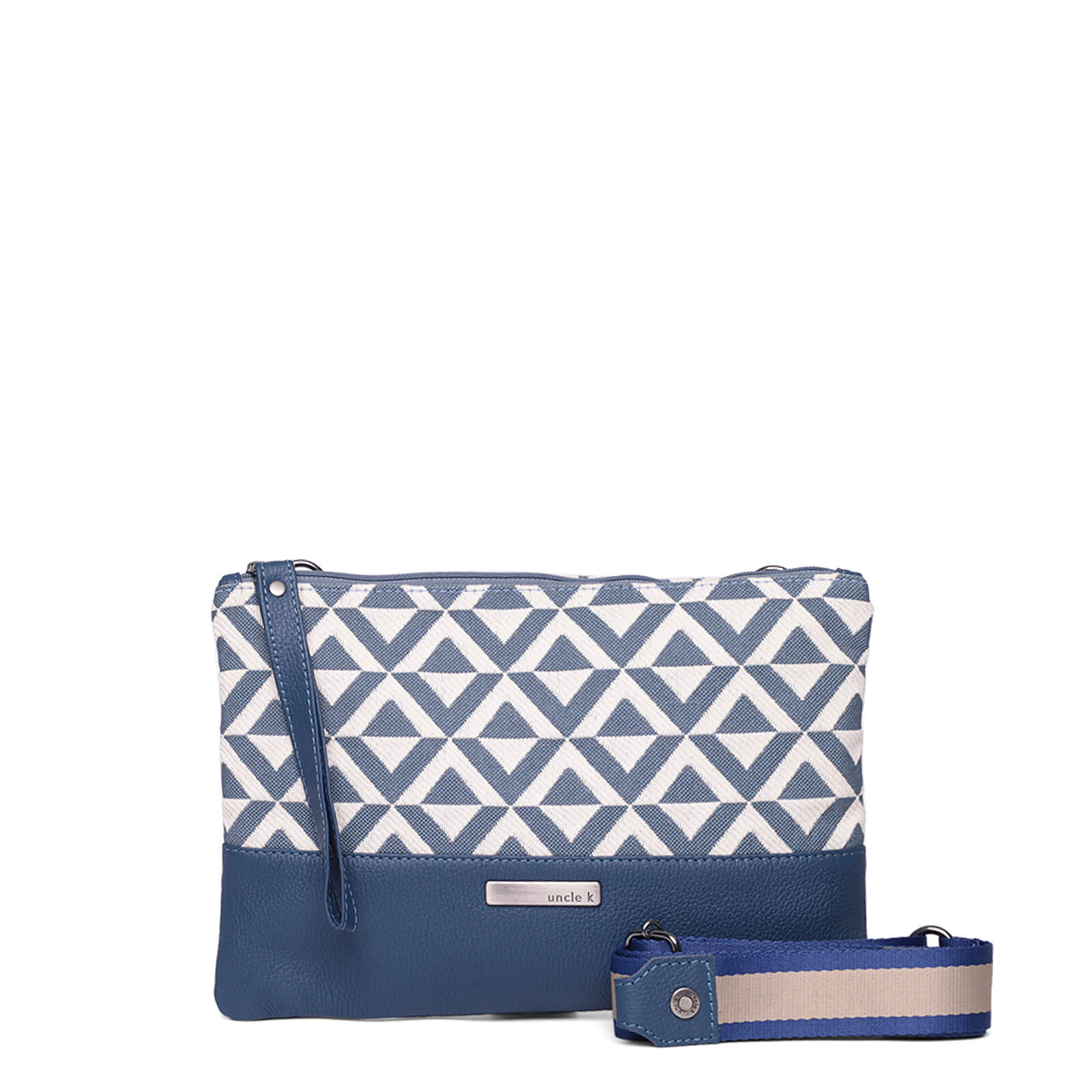 clutch tear/couro 61161 i24 azul U