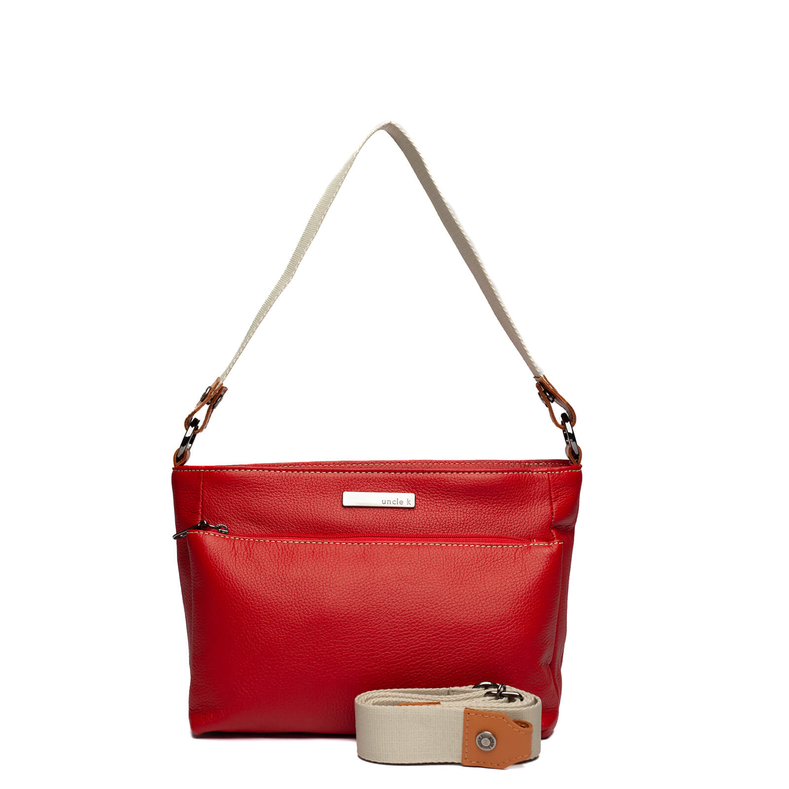 bolsa couro 61107 i25 vermelho U