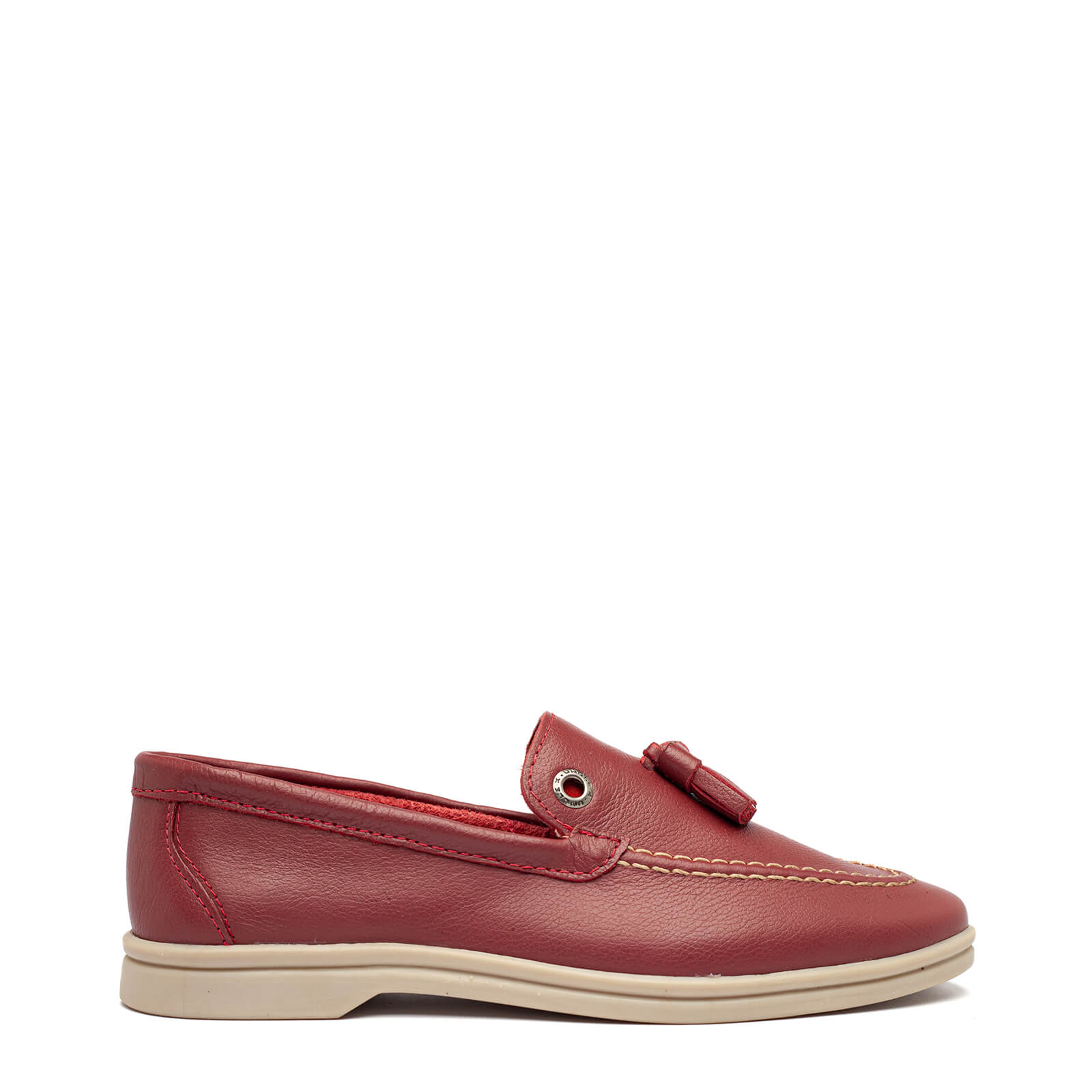 mocassim couro madison i25 vermelho 33