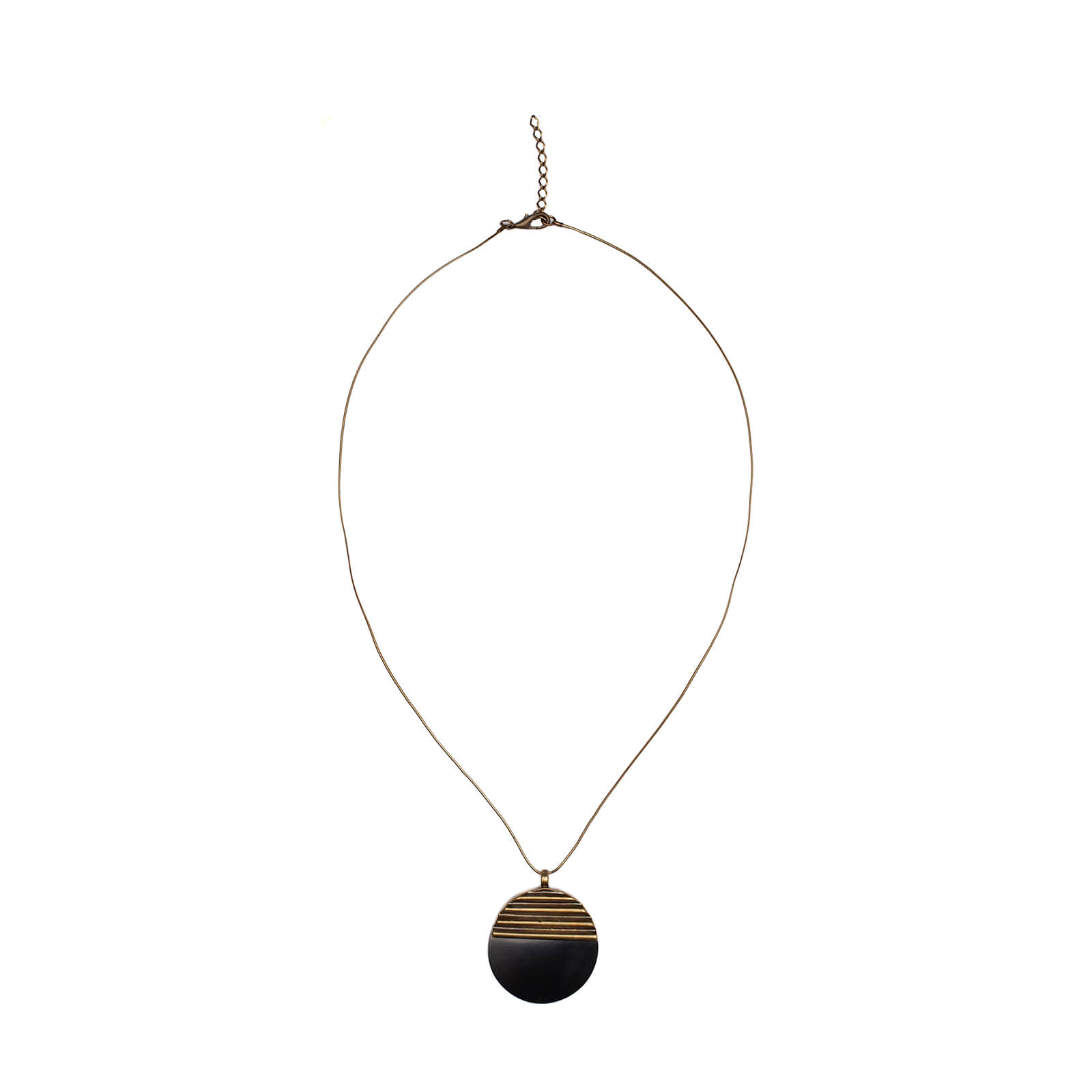 colar resina/metal ci25f preto U