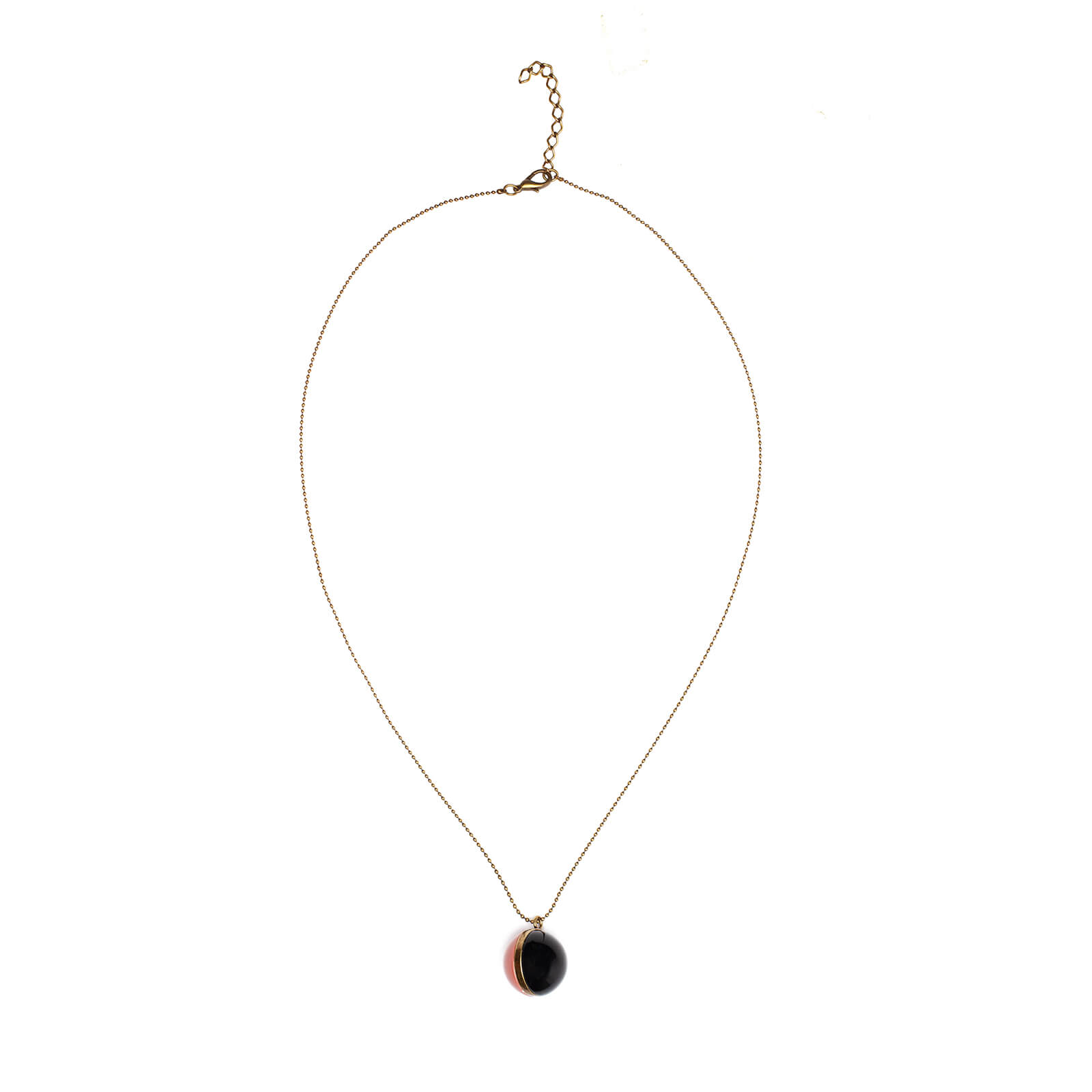 colar metal ci25e preto/caram U