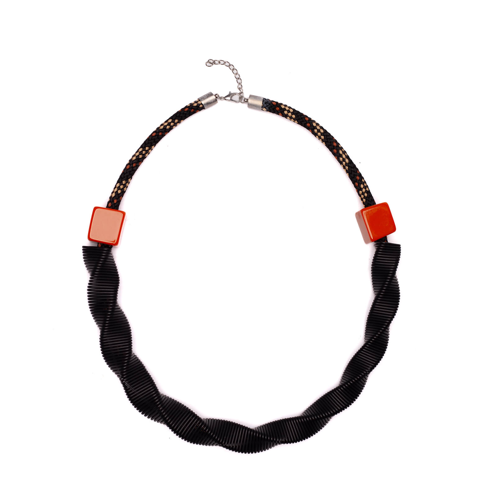 colar corda/metal ci25d preto U